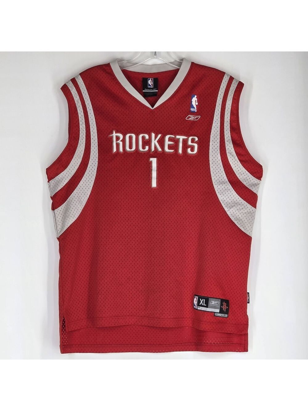 Y2K Reebok Tracy McGrady #1 Houston Rockets Jersey Men’s XL Red NBA Authentic